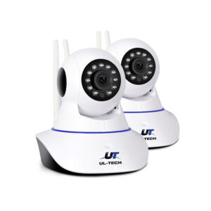 Wireless IP Camera 1080P HD Pan Tilt Night Vision 2 Pack Wi Fi Security Cam