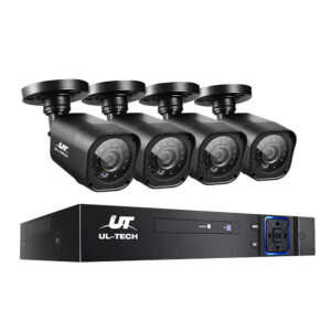 4CH 1080P CCTV Security System 5 in 1 DVR Outdoor Cameras HDMI Motion Detection