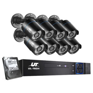 8CH 1080P HD CCTV Security Camera System 1TB HDD IR Night Vision Motion Detect