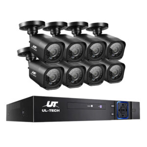 8CH 1080P HD CCTV Security System Infrared Night Vision Motion Detection 20m