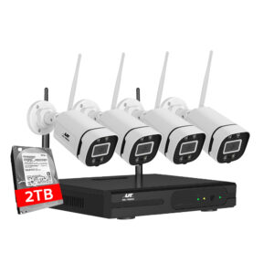 Wireless CCTV 3MP HD 8CH NVR Security Camera System 2TB HDD IP65 WiFi
