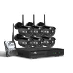 Wireless Security Camera System 3MP HD 8CH NVR 6  Cameras 2TB HDD Outdoor