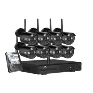 Wireless CCTV Security Camera System 8CH 3MP NVR 4TB HDD Outdoor WIFI Motion Detection