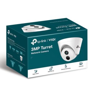 VIGI C400HP-2.8 3MP Turret Network Camera  2.8mm Lens  Smart Detection  Smart IR  WDR  3D NDR  Night Vision  H.265+  PoE/12V DC